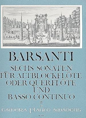 Bild des Verkufers fr 6 Sonaten op.1 Band 2 (Nr.4-6)fr Altblockflte (Flte) und Bc zum Verkauf von AHA-BUCH GmbH