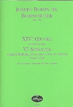 Bild des Verkufers fr 6 Sonates op.14fr 2 Fagotte (Violoncelli/Violen da gamba) : 2 Spielpartituren zum Verkauf von AHA-BUCH GmbH