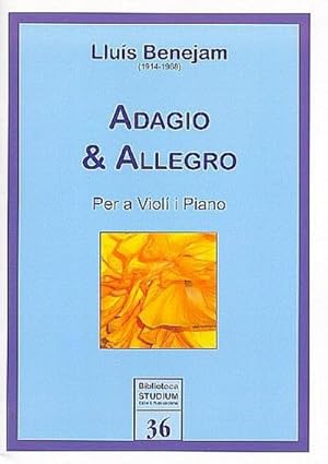 Imagen del vendedor de Adagio & Allegrofor violin and piano a la venta por AHA-BUCH GmbH