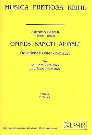 Bild des Verkufers fr Omnes sancti angelifr Bass, 2 Violinen, Viola und Bc : Partitur und Stimmen zum Verkauf von AHA-BUCH GmbH