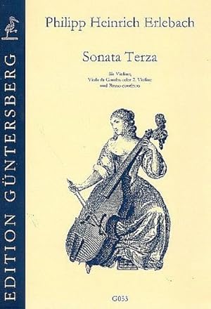 Bild des Verkufers fr Sonata terzafr Violine, Viola da gamba (Violine 2) und Bc : Partitur und Stimmen zum Verkauf von AHA-BUCH GmbH