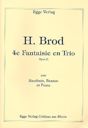 Bild des Verkufers fr Fantasie en trio no.4 op.21 frOboe, Fagott und Klavier : Stimmen zum Verkauf von AHA-BUCH GmbH