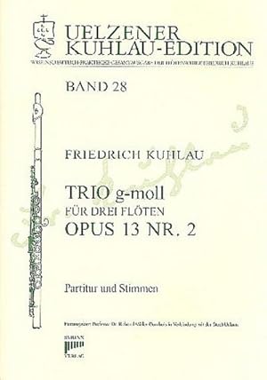 Bild des Verkufers fr Trio g-Moll op.13,2fr 3 Flten : Partitur und Stimmen zum Verkauf von AHA-BUCH GmbH