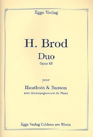 Bild des Verkufers fr Duo op.43fr Oboe, Fagott und Klavier : Stimmen zum Verkauf von AHA-BUCH GmbH