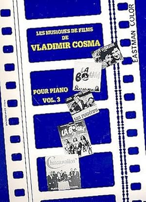 Bild des Verkufers fr Les Musiques de Film de Vladimir Cosma vol.3:pour piano zum Verkauf von AHA-BUCH GmbH