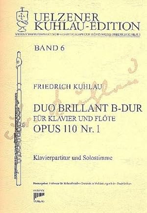 Bild des Verkufers fr Duo brillant B-Dur op.110,1fr Flte und Klavier zum Verkauf von AHA-BUCH GmbH