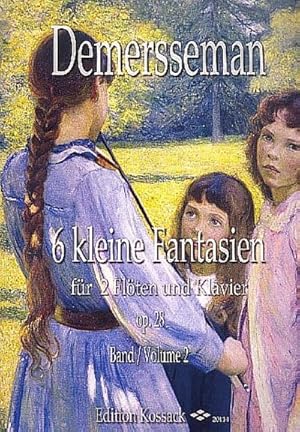 Immagine del venditore per 6 kleine Fantasien op.28 Band 2 (Nr.4-6)fr 2 Flten und Klavier : Stimmen venduto da AHA-BUCH GmbH