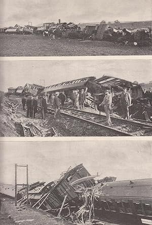 Das Eisenbahnunglück bei Hegne am 29. August 1900 -ein Schnellzug entgleiste auf gerader Strecke-...