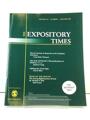 Seller image for The Expository Times: Volume 119, Number 4, January 2008 for sale by PsychoBabel & Skoob Books