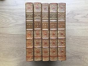 Seller image for THE LETTERS OF PHILLIP DORMER STANHOPE EARL OF CHESTERFIELD; INCLUDING NUMEROUS LETTERS NOW FIRST PUBLISHED FROM THE ORIGINAL MANUSCRIPTS - 5 Volumes for sale by Old Hall Bookshop, ABA ILAB PBFA BA