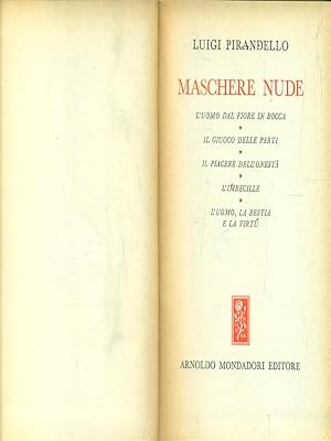 Seller image for Maschere Nude. Vol III for sale by Librodifaccia