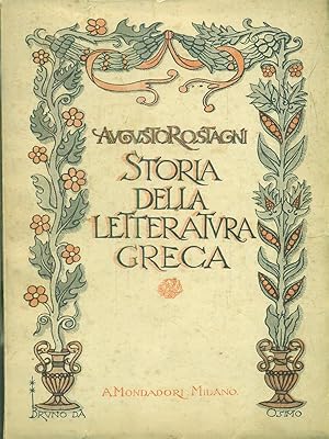 Imagen del vendedor de Storia della letteratura greca a la venta por Librodifaccia