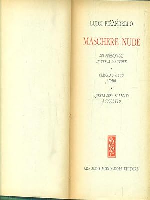 Imagen del vendedor de Maschere nude. Vol 1 Sei personaggi in cerca d'autore a la venta por Librodifaccia