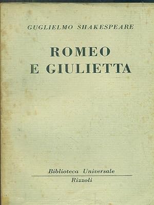 Bild des Verkufers fr Romeo e Giulietta zum Verkauf von Librodifaccia