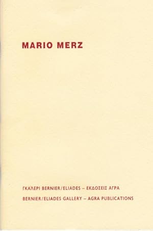 Imagen del vendedor de Mario Merz. a la venta por Antiquariat Querido - Frank Hermann