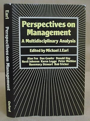 Bild des Verkufers fr Perspectives On Management - A Multidisciplinary Analysis zum Verkauf von Eastleach Books