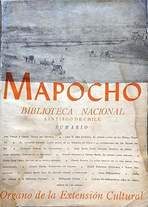 Mapocho Año III. Tomo IV. N°1. 1965 Director Guillermo Felù Cruz.