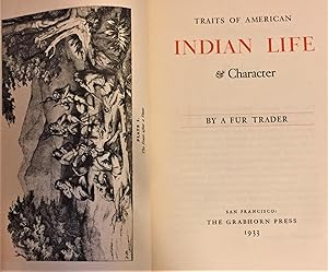 Imagen del vendedor de Traits of American Indian Life & Character a la venta por My Book Heaven