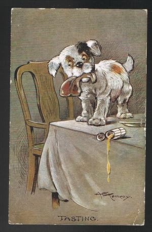 Tasting Dogs Postcard