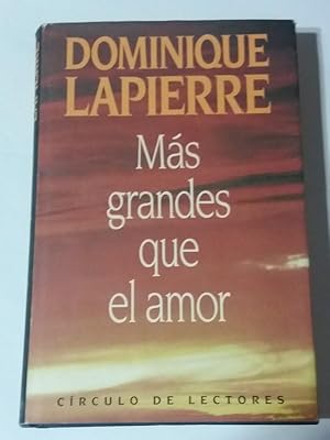 Imagen del vendedor de Mas grandes que el amor a la venta por Libros Ambig