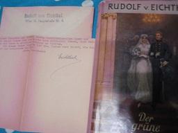 Der grüne Federbusch mit Original-Brief v. R.v.Eichthal signiert (dat. 1946) Ein Roman aus Altöst...