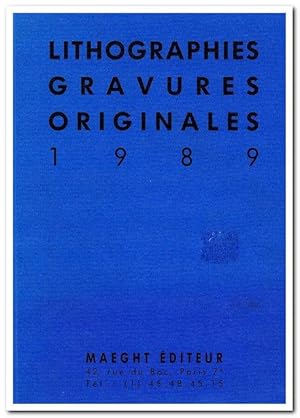 Imagen del vendedor de Lithographies, Gravures, Originales (1989) a la venta por Libro-Colonia (Preise inkl. MwSt.)