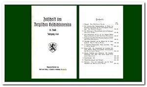 Image du vendeur pour Zeitschrift des Bergischen Geschichtsvereins (Sammelband mit 68/69. und 70. Jahrgang - 1940/1941-42 und 1949) mis en vente par Libro-Colonia (Preise inkl. MwSt.)