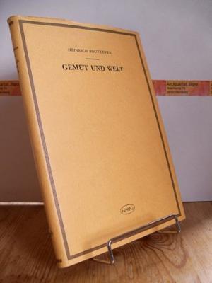 Seller image for Gemt und Welt. Mit 2 Abbildungen und einer Tabelle. for sale by Antiquariat frANTHROPOSOPHIE Ruth Jger