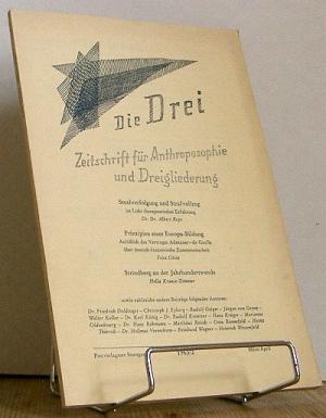 Die Drei: Zeitschrift für Anthroposophie und Dreigliederung. 1963/2 März/April. S. 81 - 155.