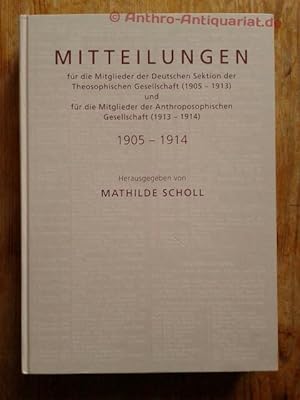 Mitteilungen für die Mitglieder der Deutschen Sektion der Theosophischen Gesellschaft (Hauptquart...