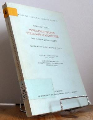 Bild des Verkufers fr Innenarchitektur syrischer Stadthuser des 16. [sechzehnten] bis 18. [achtzehnten] Jahrhunderts : die Sammlung Henri Pharaon i Mit e. Einf. von Fritz Steppat u. e. Beitr. von Benedikt Reinert [u. a. Photographien: Lois Fattal] zum Verkauf von Antiquariat frANTHROPOSOPHIE Ruth Jger