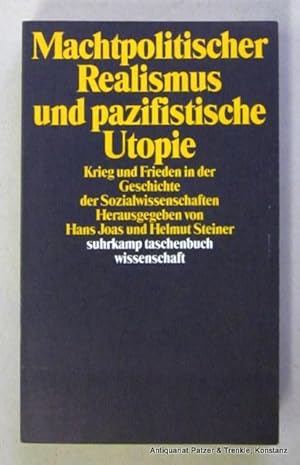 Bild des Verkufers fr Krieg und Frieden in der Geschichte der Sozialwissenschaften. Herausgegeben von Hans Joas u. Helmut Steiner. Frankfurt, Suhrkamp, 1989. Kl.-8vo. 314 S., 3 Bl. Or.-Kart.; Schnitt unten markiert. (Suhrkamp Taschenbuch Wissenschaft, 792). (ISBN 3518283928). zum Verkauf von Jrgen Patzer