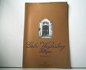 Gebr. Weyersberg Solingen - Hersteller seit 1787. Chronik des ältesten Handelshauses in Solingen....