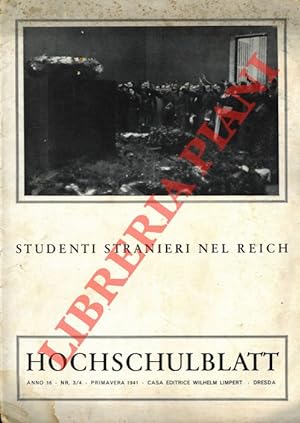 Studenti stranieri nel Reich. Hochschulblatt.
