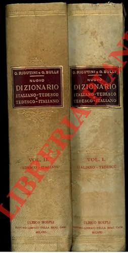 Nuovo Dizionario Tedesco-Italiano. Neues Deutsch-Italienisches Worterbuch. Nuova edizione stereot...