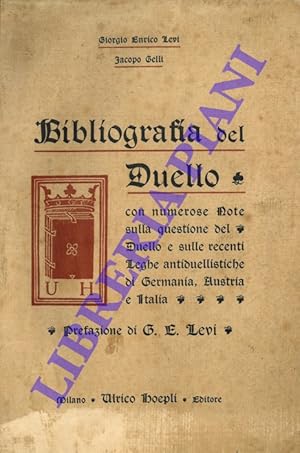 Bild des Verkufers fr Bibliografia del Duello. zum Verkauf von Libreria Piani