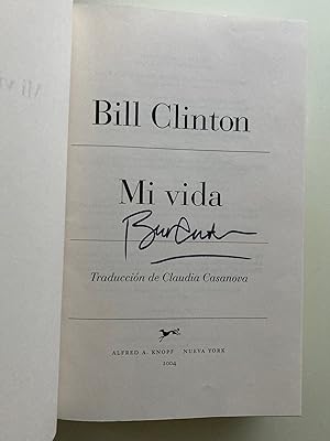 Seller image for Mi Vida (Signed First Edition, First Printing in Spanish) (My Life) for sale by M.S.  Books