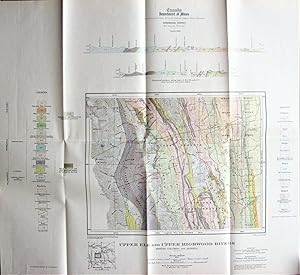 Fold-Out Geological Survey Map in Colour. Upper Elk and Upper Highwood Rivers, British Columbia a...