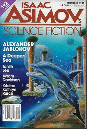 Bild des Verkufers fr Isaac ASIMOV'S Science Fiction: October, Oct. 1989 zum Verkauf von Books from the Crypt