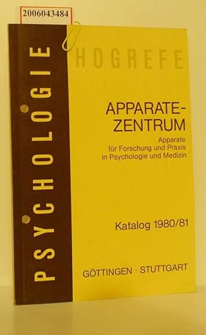 Seller image for Katalog 1980/81 Apparatezentrum - Apparate fr Forschung und Praxis in Psychologie und Medizin for sale by ralfs-buecherkiste