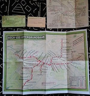 Netzplan der Berliner U-Bahn, 1914 ( sowie 3 Beilagen )