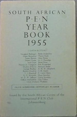 Image du vendeur pour SOUTH AFRICAN P.E.N YEAR BOOK 1955 mis en vente par Chapter 1