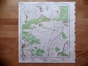 Imagen del vendedor de N - 33 - 134 - D - b. Treuenbrietzen. 01.3.14.33.134.042. Vertrauliche Verschlusache! Topographische Karte DDR 1:25000 , Stand 1985, Ausgabe 1988. 45 x 42 cm. Hergestellt und herausgegeben: Ministerium fr Nationale Verteidigung Militrtopographischer Dienst. Originale mehrfarbige Karte. a la venta por Graphikantiquariat Martin Koenitz