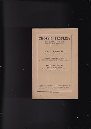 Image du vendeur pour Chosen Peoples - The Hebraic Ideal Versus the Teutonic mis en vente par Meir Turner