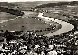 Imagen del vendedor de Ansichtskarte / Postkarte Polle an der Weser in Niedersachsen, Panorama a la venta por akpool GmbH