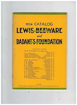 1934 CATALOG LEWIS BEEWARE AND DADANT'S FOUNDATION