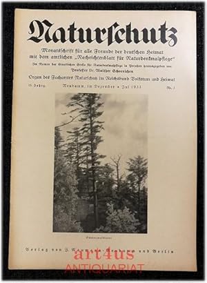 Imagen del vendedor de Naturschutz : Monatsschrift fr alle Freunde der deutschen Heimat, 15. Jahrgang 1933 ; Nr. 3, mit dem amtlichen "Nachrichtenblatt fr Naturdenkmalpflege" 11. Jahrgang 1933 ; Nr. 3 Organ des Fachamtes Naturschutz im Reichsbund Volkstum und Heimat. a la venta por art4us - Antiquariat