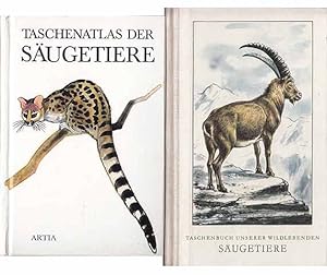 Büchersammlung "Taschenbücher der Säugetiere". 2 Titel. 1.) Klaus Zimmermann: Taschenbuch unserer...