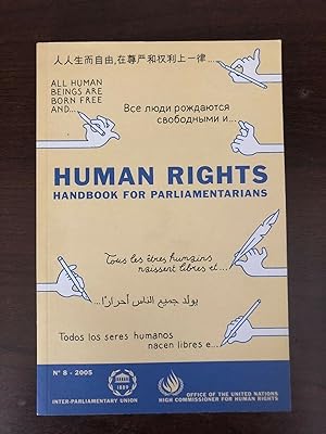 Seller image for HUMAN RIGHTS - HANDBOOK FOR PARLIAMENTARIANS for sale by Happyfish Books