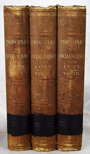 Principles of Social Science. [3 volumes set]